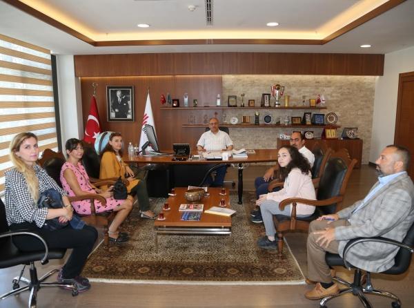Nevzat Ayaz Anadolu Lisesi´nden Başkan Hasan Can´a Ziyaret